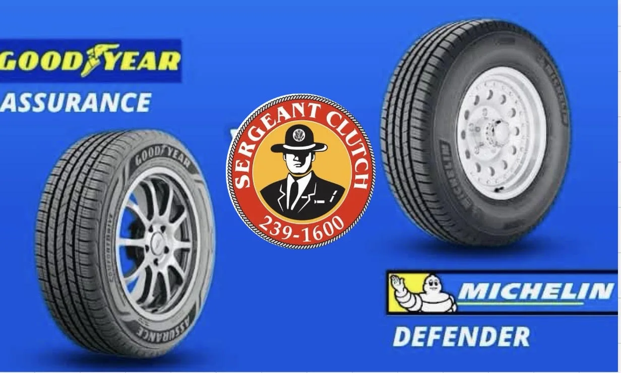 Goodyear and Michelin tires at Sergeant Clutch