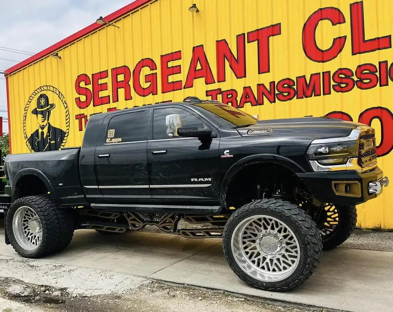 Lifted Ram customer truck at Sergeant Clutch
