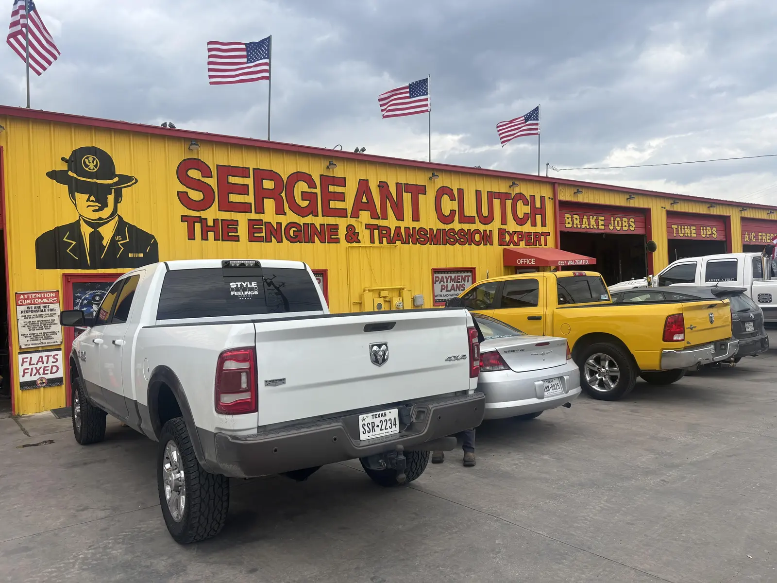 Sergeant Clutch Certified Engine & Transmission Repair Shop at 6557 Walzem Rd., San Antonio